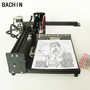 BACHIN Pen Drawbot DIY Máquina de escritura Robot para letras Tarjetas Plotter Cnc Juguetes de dibujo