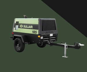 Compresseur d'air portable à vis rotatif <span class=keywords><strong>Sullair</strong></span> DPQ185LA DPQ185 basse pression 185 CFM pour la construction et l'exploitation minière - Product Image 6