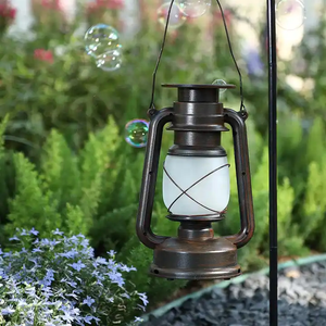 Lanterne décorative de camping pour l'extérieur, lampe à flamme scintillante pour jardin, patio, cabine, pelouse, terrasse, lanterne vintage - Product Image 3