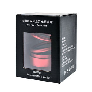 Deodorante per auto solare a rotazione di 360 gradi a doppio anello per aromaterapia profumo di resina liquida solida purificatore d'aria - Product Image 6