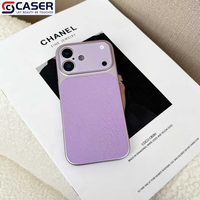 Étui de téléphone de luxe en cuir texturé, transforme instantanément votre iPhone 14-18 Pro Max en série IP17, fini mat et étanche