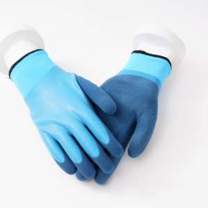 Düşük adedi su geçirmez sıcak kış eldiven inşaat için kauçuk eldiven lateks daldırma polar astar termal koruma eldiven buz kar - Product Image 4