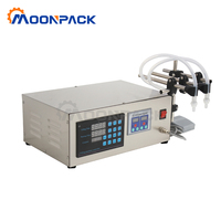 Machine de remplissage de liquides Moonpack GFK280-2 avec pompe à diaphragme et buses pour eau, jus, lait, boissons et huile