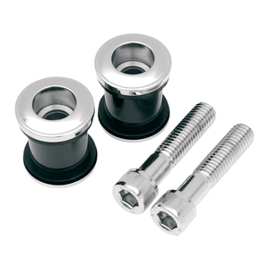 Barre stabilisatrice noir guidon Riser douille en uréthane pour moto Softail - Product Image 3