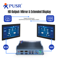 Computadora Industrial Integrada PUSR X86 Intel Core DDR4 ROM128G I3i5i7 4G/5G/WiFi/Gigabit Ethernet USB HDMI + VGA 10*USB USR-EC