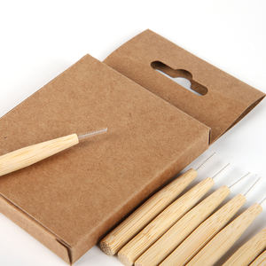 Cepillo Interdental Plegable Desechable Ecológico, Cerdas de Nailon PARA EL Cuidado Oral DE LAS Encías, Cerdas Suaves Biodegradables para Uso Doméstico - Product Image 2