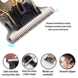 Tondeuse à cheveux électrique vintage T9, rasoir professionnel pour hommes, tondeuse de barbier rechargeable pour hommes, dragon, bouddha - Product Image 3