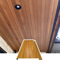 Panneau de plafond métallique moderne en alliage d'aluminium à motif grain de bois en forme de G, fixation par crochet, design 3D pour bureaux, écoles et appartements