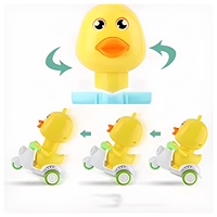 Nouvelle Conception Voitures Jouets à Pousser et Tirer en Forme de Petit Canard de Dessin Animé, Vente Chaude à Prix Abordable pour Enfants, Voiture Jouet à Tirer pour Enfants, Canard à Pression