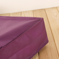 Sacs fourre-tout recyclables en non-tissé, sacs de courses écologiques personnalisés imprimés, sacs réutilisables en tissu non-tissé avec logo pour l'épicerie