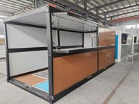 Maison conteneur modulaire préfabriquée professionnelle de 20 pieds et 40 pieds pour bureau et logement à structure en acier