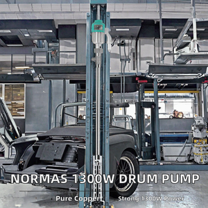Bomba de transferencia de tambor portátil Normas 1300W 110V para grasa y aceite, bomba de barril de baja presión de acero inoxidable OEM JDT-1300W-PVDF - Product Image 2