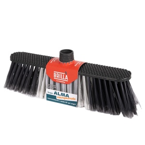 Indoor and Outdoor Plastic Broom Head with Micro-Feathered Bristles for Home Cleaning Ideal for Any Floor La Briantina