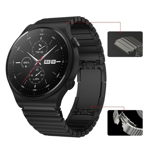 <span class=keywords><strong>Bracelet</strong></span> en métal de 22 mm pour Huawei <span class=keywords><strong>Watch</strong></span> GT3 Pro <span class=keywords><strong>Watch</strong></span> 3 46 mm <span class=keywords><strong>Honor</strong></span> <span class=keywords><strong>Magic</strong></span> <span class=keywords><strong>2</strong></span> Porsche Design Boucle papillon <span class=keywords><strong>Bracelet</strong></span> en acier inoxydable - Product Image 3
