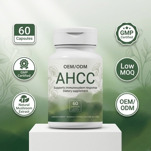 Extrait de champignon AHCC Premium 60 capsules pour soutenir le système immunitaire, complément de défense naturel et biologique, OEM/ODM, étiquette privée - Product Image 2