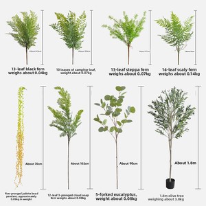 ของตกแต่งบ้าน ต้นไม้ประดิษฐ์ ใบ<span class=keywords><strong>เฟิร์น</strong></span>ยางนิ่มหลายกิ่ง ของตกแต่งดอกไม้ DIY ขายส่งต้นไม้ประดิษฐ์ - Product Image 2