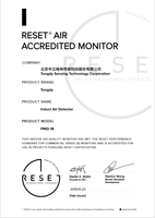 Monitor de Calidad del Aire para Uso Comercial en Interiores con Mediciones de PM2.5/PM10/CO2/TVOC WELL RESET LEED