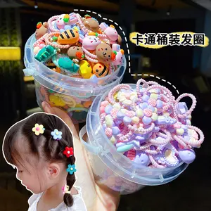 20 teile/satz Barreled Baby Girl Niedliche Cartoon Blume Daumen Haarband Gummiband Kinder Süßes Haarband Haarschmuck