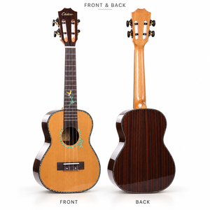 <span class=keywords><strong>Ukulele</strong></span> da Concerto 23 Pollici All'Ingrosso, Top in Cedro Massello, Fondo e Fasce in Palissandro, Finitura Lucida, 4 Corde, <span class=keywords><strong>per</strong></span> <span class=keywords><strong>Principianti</strong></span> - Product Image 2