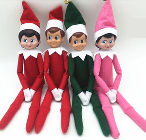 Mini table top christmas custom christmas day gift fashion cheap stuffed plush Christmas elf toy - Product Image 5