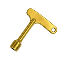 Vente directe des fabricants de clés triangulaires multifonctions dorées, accessoires pour ascenseurs