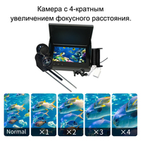 EYEWA V1 Détecteur de Poissons Sous-Marin 20M 1000TVL Caméra de Pêche sur Glace avec Écran LCD 4.3" et 12 LED Vision Nocturne pour la Pêche
