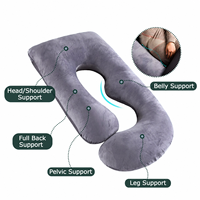 Oreiller de soutien de maternité ergonomique en forme de G, ensemble 5-en-1 pour dormir, allaiter et se reposer, garnissage de qualité supérieure, commande en gros