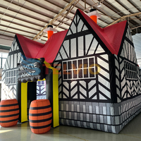 Tente de pub de bar gonflable géante portable personnalisée en usine, matériau Oxford durable avec souffleur d'air, locations d'événements pour les fêtes d'arrière-cour