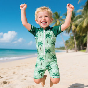 Maillots de bain de plage personnalisés imprimés d'animaux pour enfants, respectueux de l'environnement, protégés contre les <span class=keywords><strong>UV</strong></span>, avec fonction de séchage rapide - Product Image 2