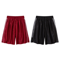 Shorts en satin de haute qualité, shorts cargo personnalisés pour hommes, taille élastique, shorts de sport en satin