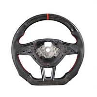 Volant en fibre de carbone bleu pour Skoda Karoq Vrs Octavia Superb 3 Mk3 Mk1 Mk4 Mk2 Rapid Fabia rs Sportline
