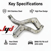 Tuyau d'échappement JYD pour BMW X5 F15 X6 F16 4.4T 2013-2018, acier inoxydable 304, tuyau d'échappement haute performance à haut débit