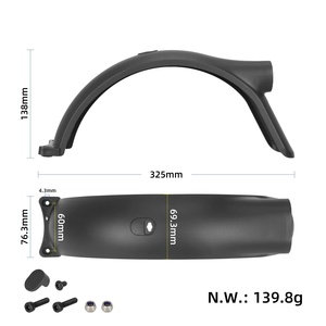 MI Elite Rear Fender with Light Screw Hook Kit Waterproof ABS Mudguard Splash Proof Protection Scooter Accessories - Product Image 2
