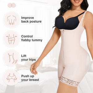 Hexin Venta al por mayor Etapa 3 Postquirúrgico Faja de alta compresión Control de barriga Potenciador de cadera Body Shaper Shapewear para mujeres - Product Image 3