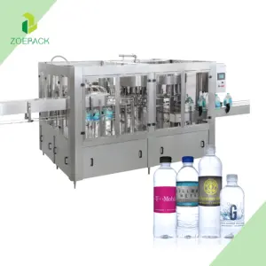 Máquina empacadora de llenado y tapado para tratamiento de agua con botella de 18000BPH, planta de línea de producción