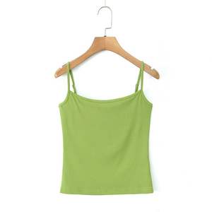 Happy Plus – débardeur tricoté à épaules dénudées pour femmes, couleur unie, grande taille, haute élasticité, fibre de viscose, N9166 - Product Image 2