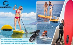 Camoch Underwater Scooter 900W 16AH Batería de alta velocidad para <span class=keywords><strong>SUP</strong></span> Kayak Snorkeling en Pool Sea - Product Image 6