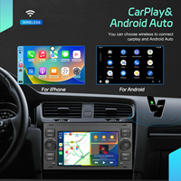 Podofo 4 + 64G 7 ''Android autoradio sans fil Carplay/Android Auto GPS WiFi RDS pour Ford/Transit/Fiesta/Focus/Galaxy/Mondeo/Fusion