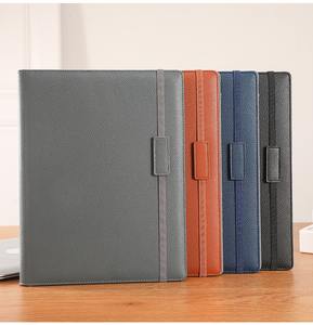 Özel Logo yeni A4 boyutu PU deri iş ofis manyetik telefon parantez hesap klasör portföy ile elastik - Product Image 6