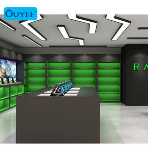 Desain Lemari Tampilan Laptop Elegan Desain Penghitung Komputer Meja Laptop Showroom Desain Khusus - Product Image 5