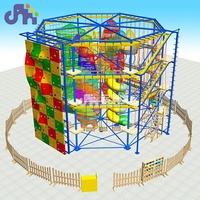 Domerry Métal Nylon Équipement d'amusement Cours de corde adapté aux enfants Cadre d'escalade pour parc d'aventure pour les événements de centre commercial