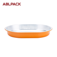 Plateau jetable oblong en aluminium de 32.8oz boulangerie haute température restauration rapide plaque de cuisson emballage alimentaire à emporter