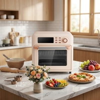 Four à friture à air chaud électrique 800W 18,5L haute puissance avec cuisson par convection, revêtement céramique antiadhésif, multifonctionnel pour la maison