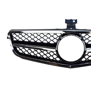 Rejilla Delantera para Mercedes-Benz Clase C W204, Plástico ABS, Diseño de Cielo Estrellado de Una Sola Barra, Pieza de Repuesto para Parachoques - Product Image 3