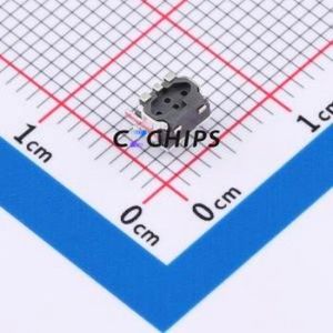 HX TS35CA 160gf Tactile Switch SMD-3P,4.3x3.3mm Switch Single Pole Single Throw Round Button 1.6N Horizontal Mount - Product Image 2