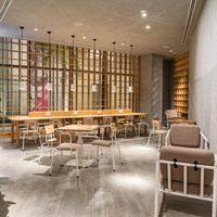 Comptoir de bar de café personnalisé avec vitrine d'exposition et éclairage LED, étanche et écologique, pour la conception de magasins de desserts et de pâtisseries