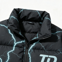 Veste d'hiver streetwear zippée coupe-vent et écologique pour homme, col montant, style universitaire