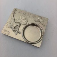 Prodotti Metallici Personalizzati CNC, Posacenere in Alluminio Lavorato con Ossidazione Dorata, Supporto per Personalizzazione in Serie, Produttore Originale