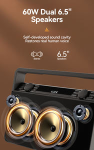 Modorwy mejor venta portátil Woofer vieja escuela estilo Retro estéreo envolvente voz grande tarjeta TF actividades al aire libre reproductores de Audio - Product Image 4