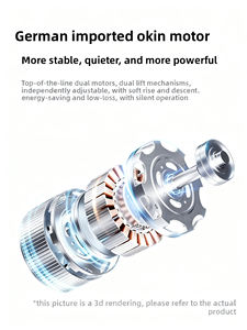 เตียงเหล็กแฝดปรับได้ทนทานทันสมัย, เตียงควีนไซส์มอเตอร์ควบคุมระยะไกลได้หลายโหมดการออกแบบที่ชาญฉลาดในโรงแรมอพาร์ทเมนท์ - Product Image 6